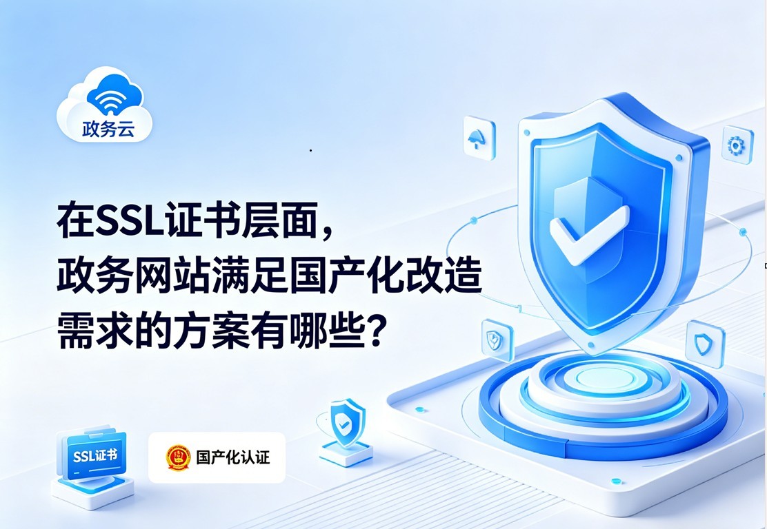 在SSL证书层面，政务网站满足国产化改造需求的方案有哪些？