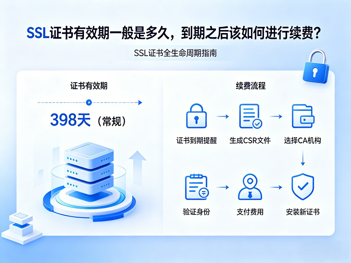 SSL证书有效期一般是多久，到期之后该如何进行续费？