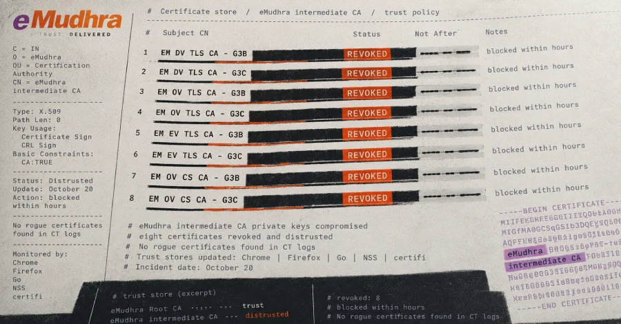 印度CA eMudhra私钥泄露，Chrome紧急封禁，SSL证书不能只看便宜