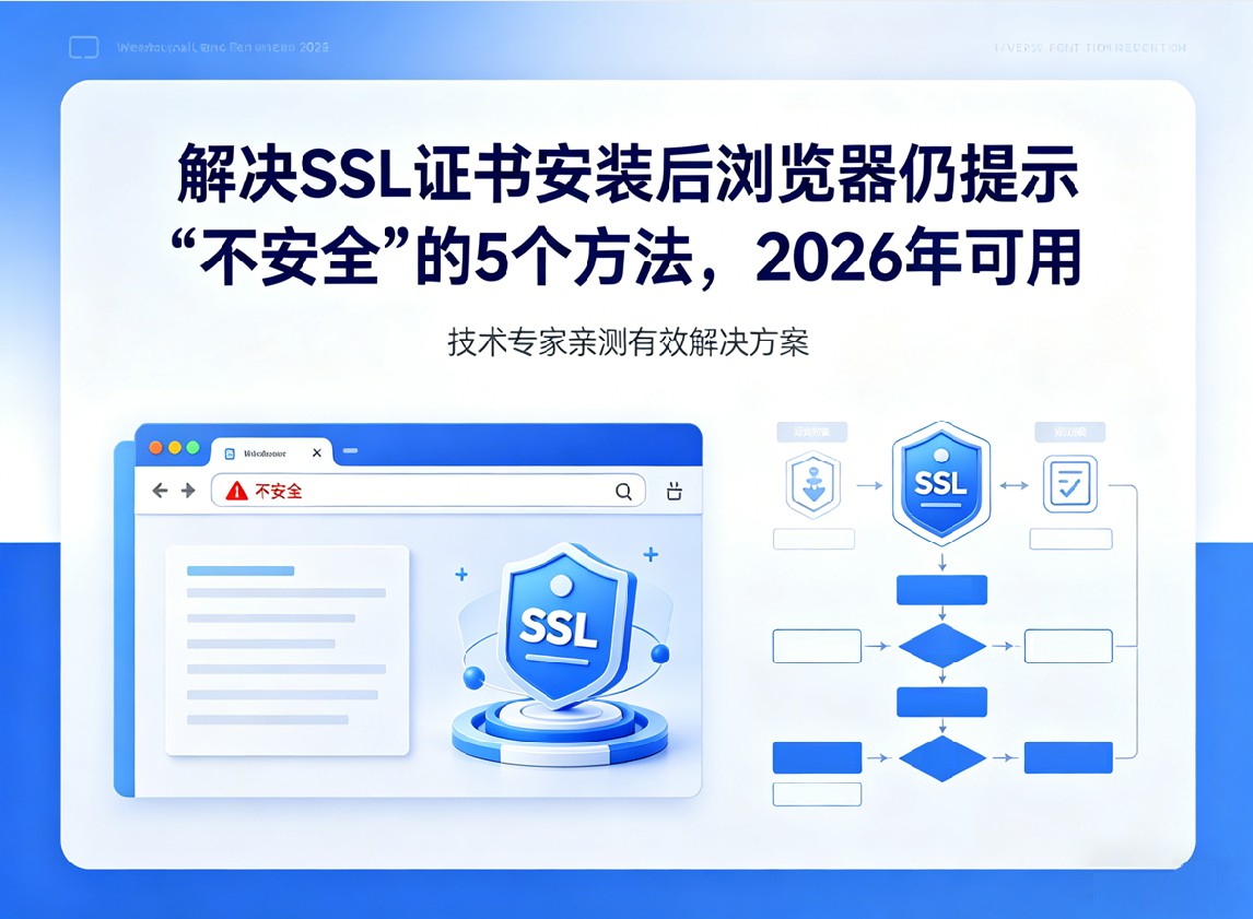 解决SSL证书安装后浏览器仍提示“不安全”的5个方法，2026年可用.jpg